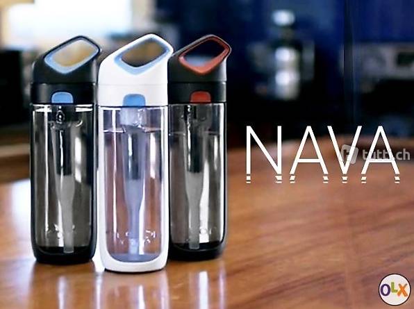  KOR Design Wasser-Flaschen, Nava 700ml, Filtersystem BPAfree