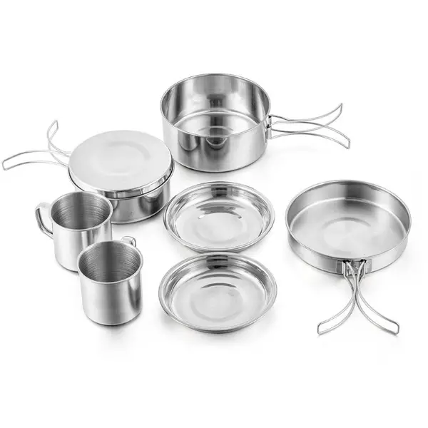 Trekkinggeschirr / Campinggeschirr 8-teilig