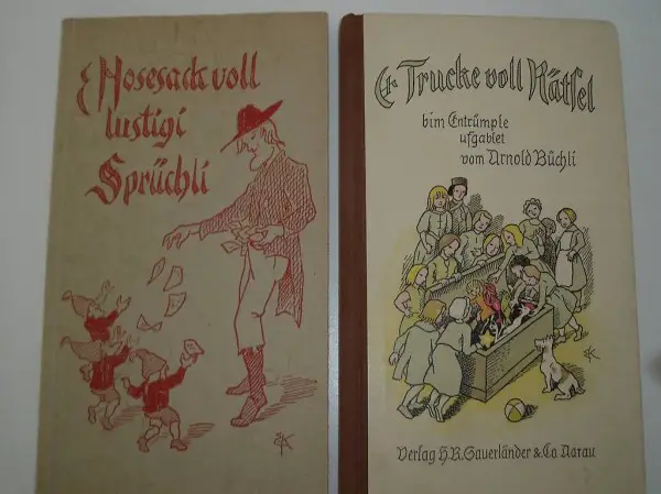 2 alte Bücher m. Zeichnungen v. Ernst Kreidolf