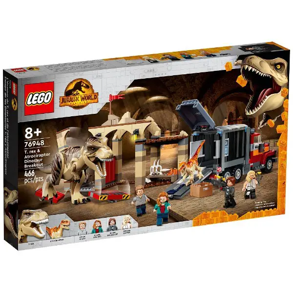LEGO 76948 Jurassic World T. Rex & Atrociraptor, OVP