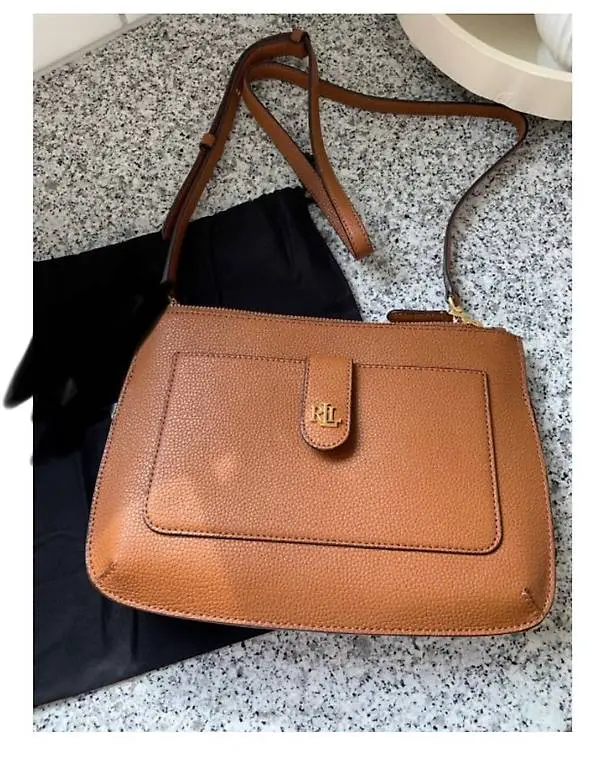 Ralph Lauren Umhängetasche cognac