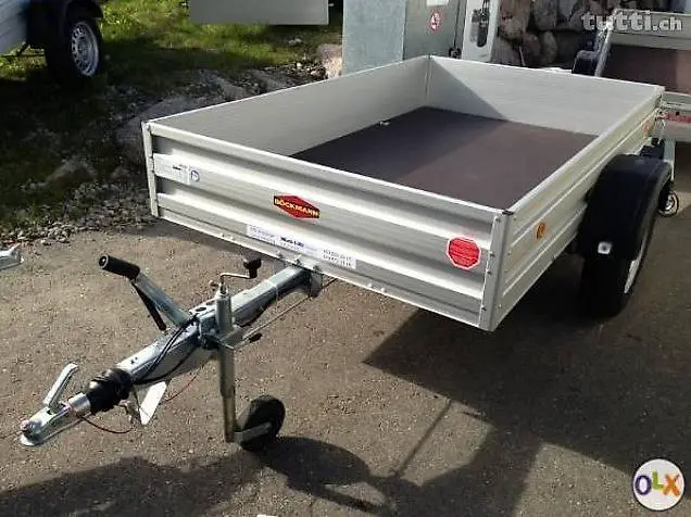 Tieflader, Böckmann TL-AL 3015/135, Aluanhänger, Einachser