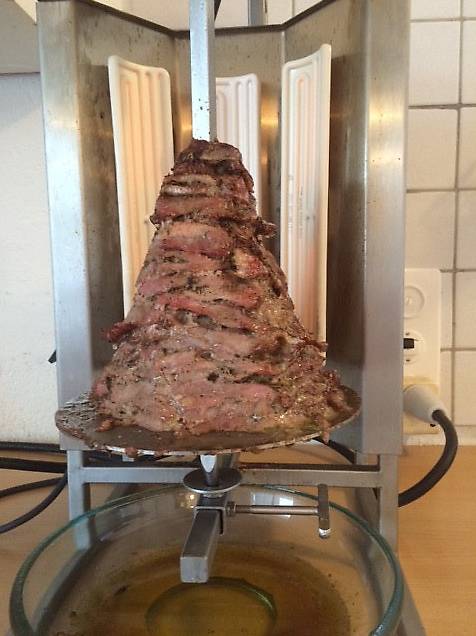 dreh-spiess für gyros/kebap/lamm/ poulet