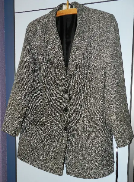 Blazer grau meliert, Grösse 40