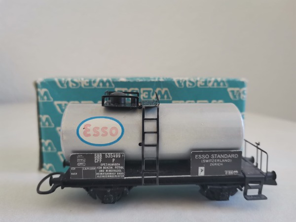 WESA Zisternenwagen grau ESSO, mit Schachtel