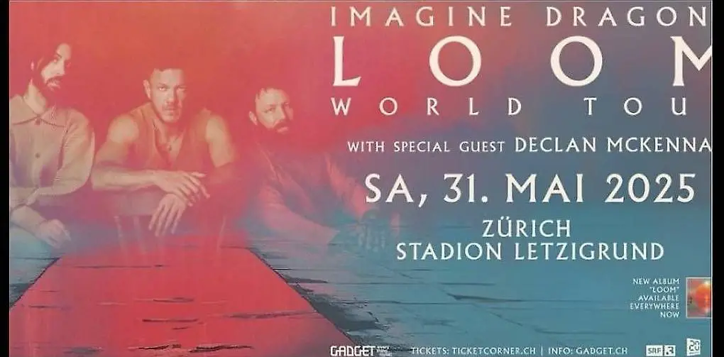 Imagine Dragons Sitzplatz in Zürich