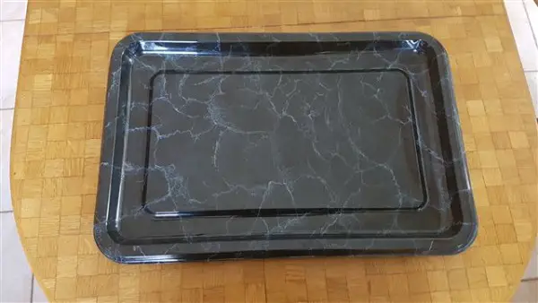 2 Hartplastikplatten Marmordekor