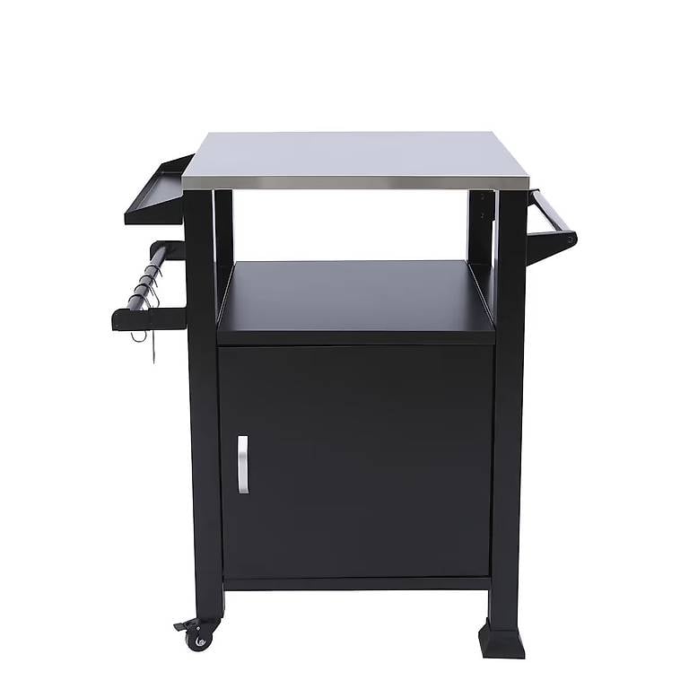 Grill Beistellltisch 1-türig schwarz
