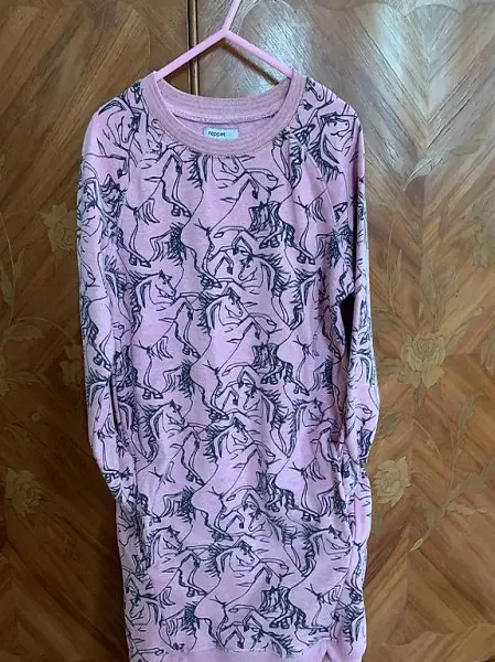 Mädchen Kleid rosa Pferd Pony Einhorn Noppies 122 cm perfekt