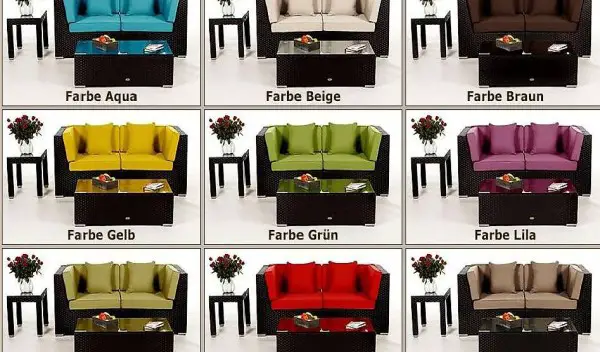 Meubles de jardin-Canapé de jardin-poly rotin