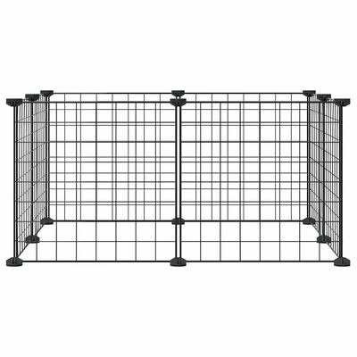  vidaXL 8-tlg. Haustierkäfig Schwarz 35x35 cm SKU:171621