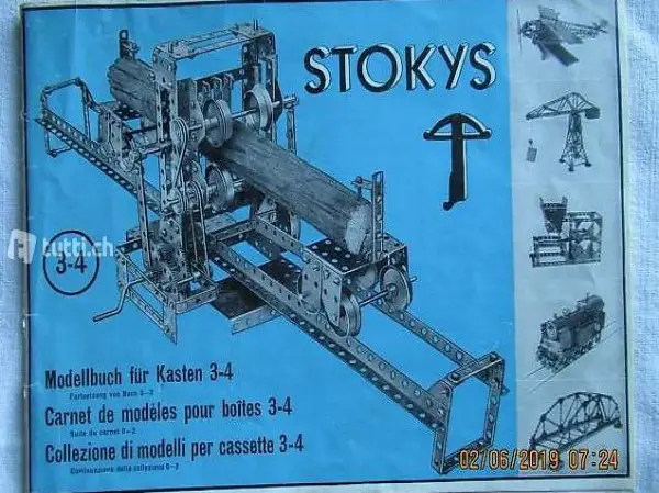 Bauanleitung STOKYS, Modellbuch für Kasten 3-4