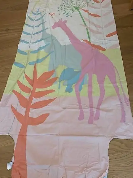 Kinder Bettwäsche Set Afrika Pastellfarben & Fix-Leintuch