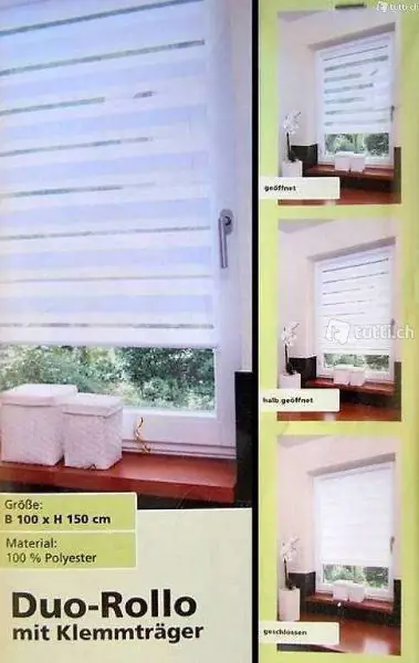 Duo-Rollo statt Plissee Gardine 100x150cm NEU
