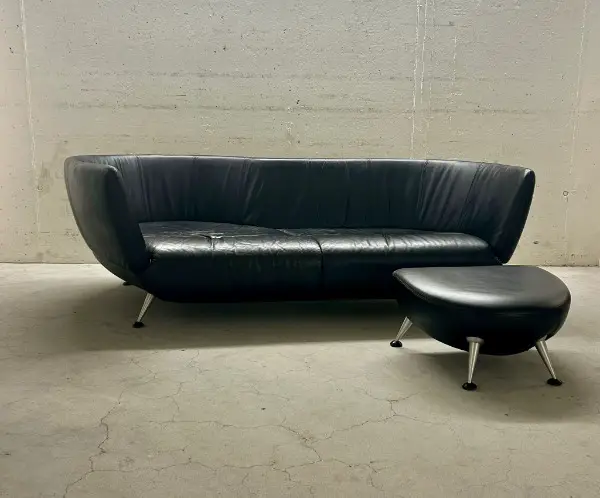 Vintage Ds-102 Leder sofa von Mathias Hoffmann für De Sede 2