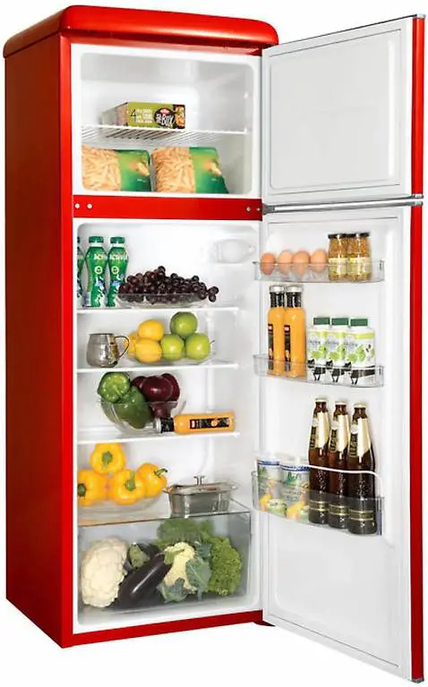 Sibir OT 21010 FR Kühl-Gefrierkombination Feuerrot rechts