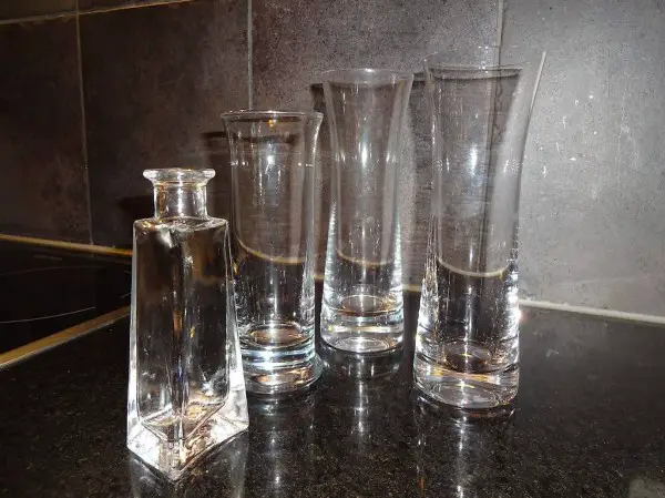 Blumenvasen aus Glas