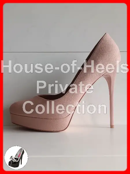 HoH Escarpins Even&Odd 42/43 talon 14cm plateau 2,5cm velours