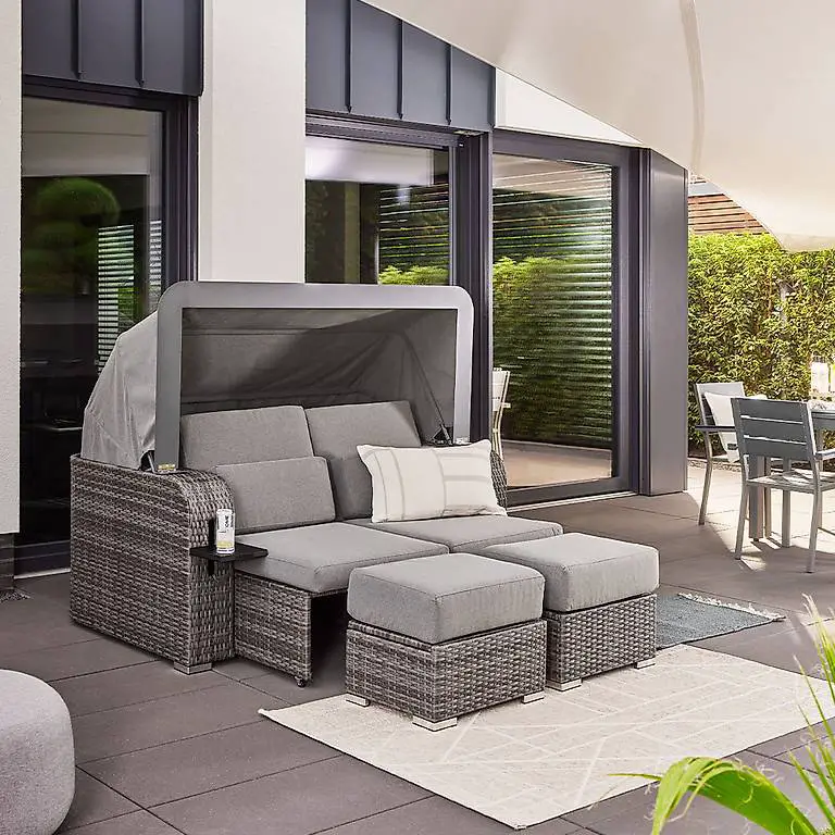 Strandkorb LOLA Sonnenliege Gartenliege Doppelliege Liege