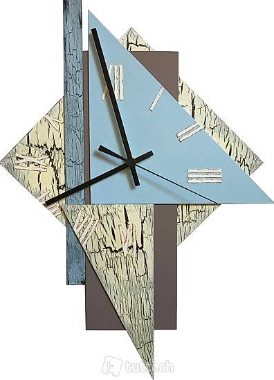 Wanduhr mit römischen Zahlen Shabby Chic, Yocto 5801