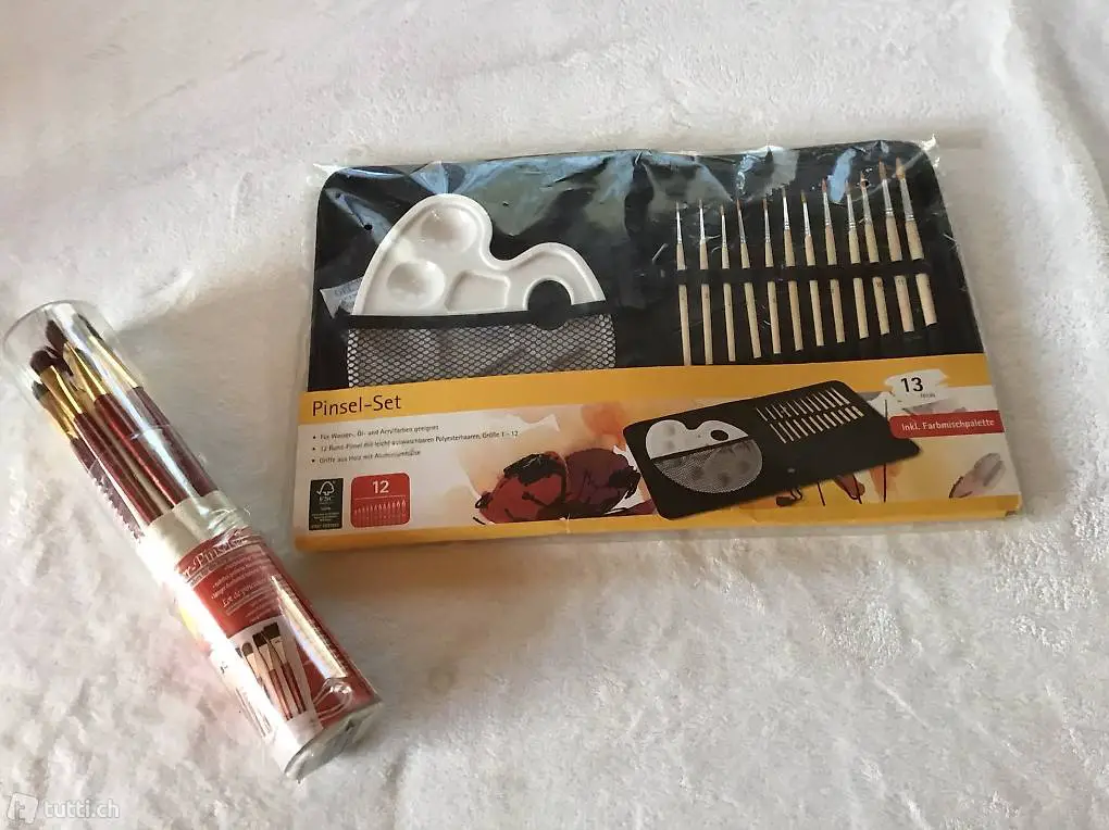 Pinsel Sets, originalverpackt, Stückpreis