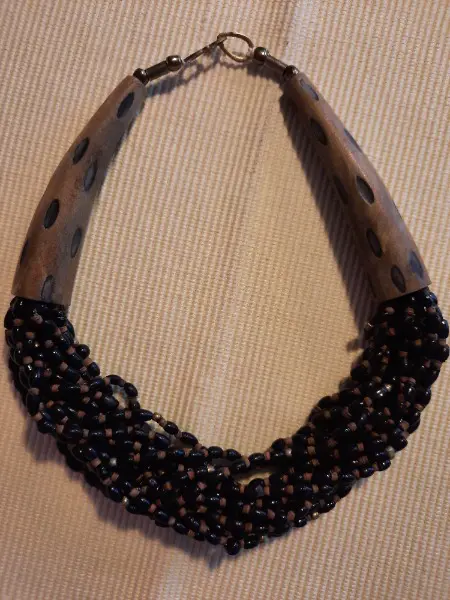 afrikanische Halskette 49cm, alt, neu