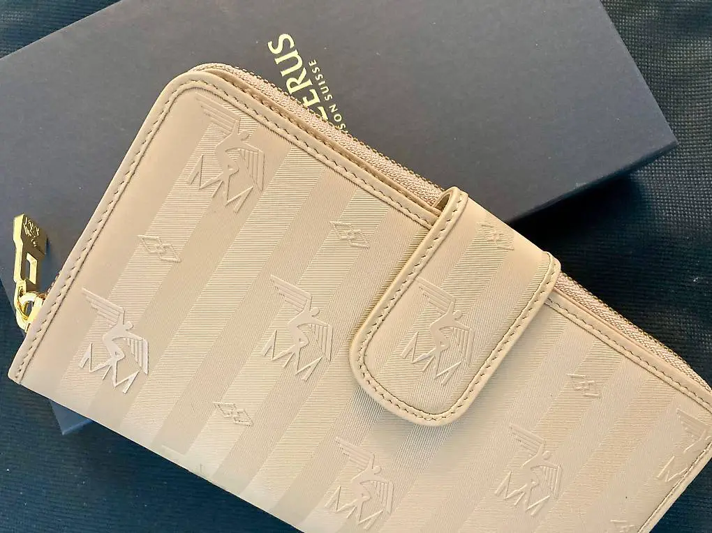 Maison Mollerus Portemonnaie Matterhorn cappuccino fabrikneu