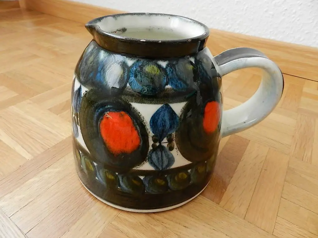 Krug Keramik glasiert Keramikkrug Vintage Pfeiffer Interieur