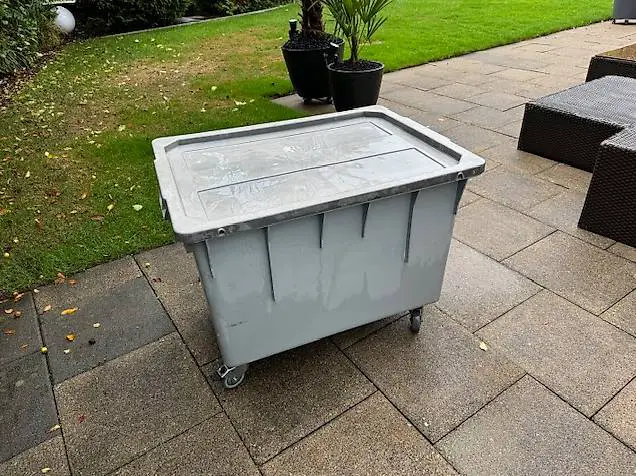 Behälter Rako Kiste auf Rollen inkl. Deckel in grau