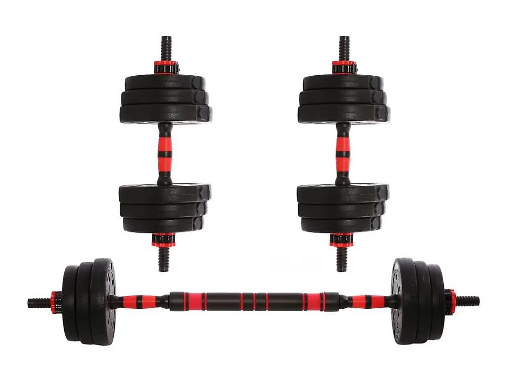 Hantelset Kurz- und Langhantel 20 kg