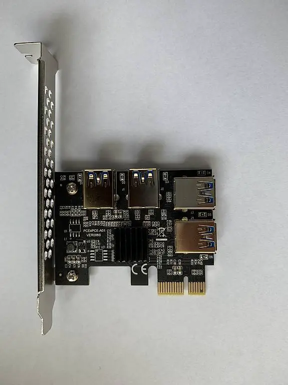 2021 4-fach Mining PCIE Riser 4x USB 3.0