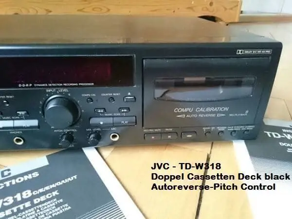 Hifi Doppel Kassetten Tape JVC-Doppel Cass Tape TD-W318