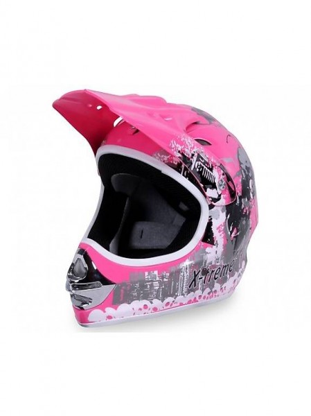  X-treme Kinder Cross Helm in der Farbe Pink- an Lager