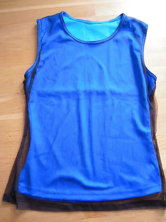 Top Blau/schwarz Gr XS