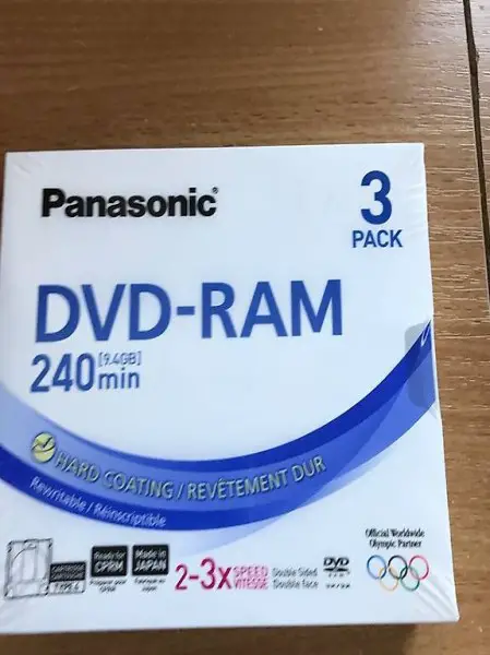  Panasonic DVD-RAM 240min (3er Pack)