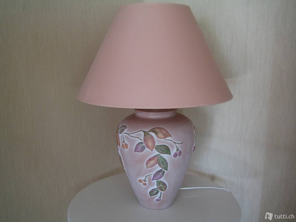 Tischlampe Lampe terracotta, Landhausstil