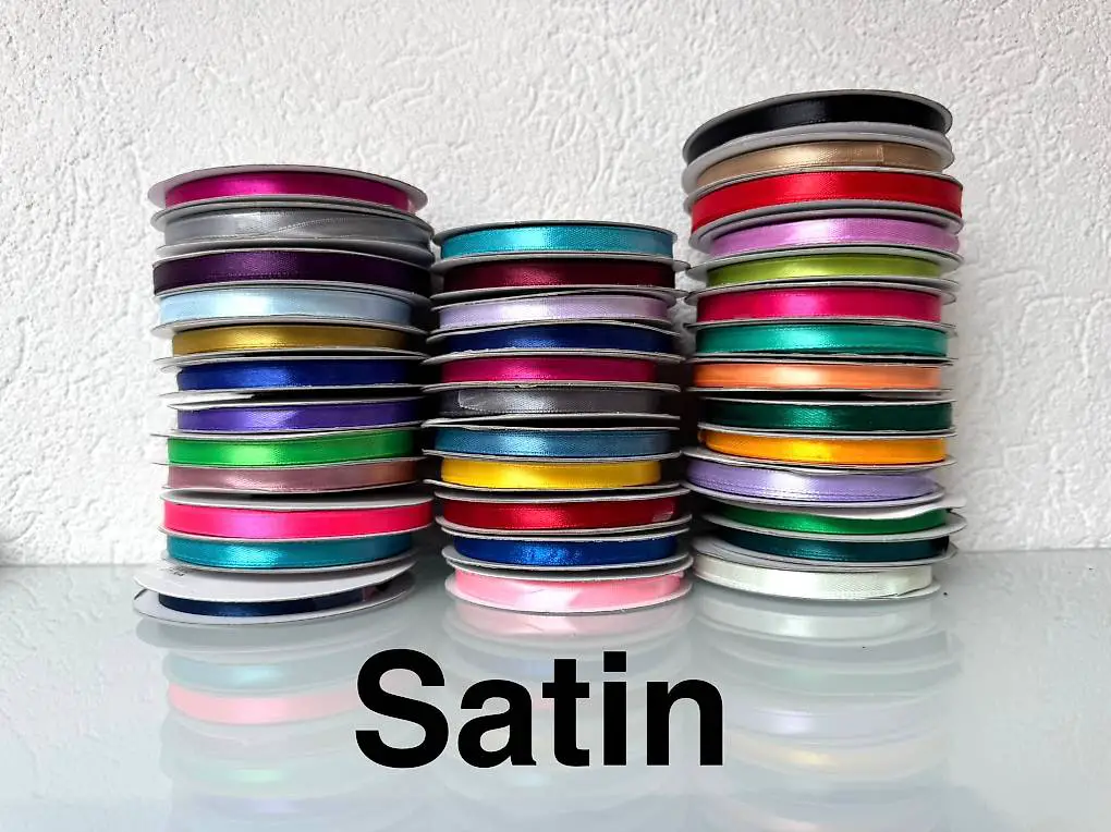 Satinbändeli Geschenkband ganze Schachtel voll 37x6mm