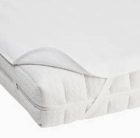 2x Molton Matratzenschutz Weiss 120 x 200 cm (Neu)