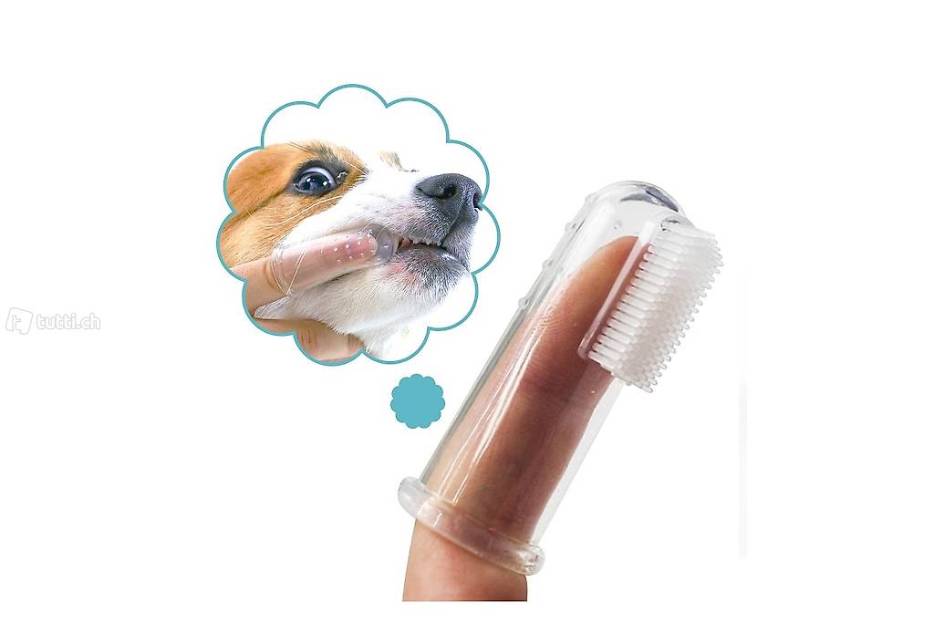  Hunde Finger-Zahnbürste