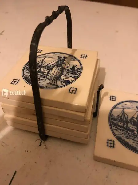 Glas Untersetzer aus Keramik