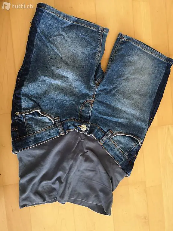 kurze Umstandsjeans Grösse 34, 36