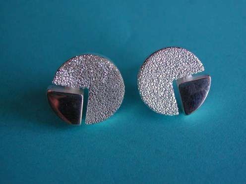 Set Chainette, pendentif et Boucles d"Oreille "Diamant" Rond