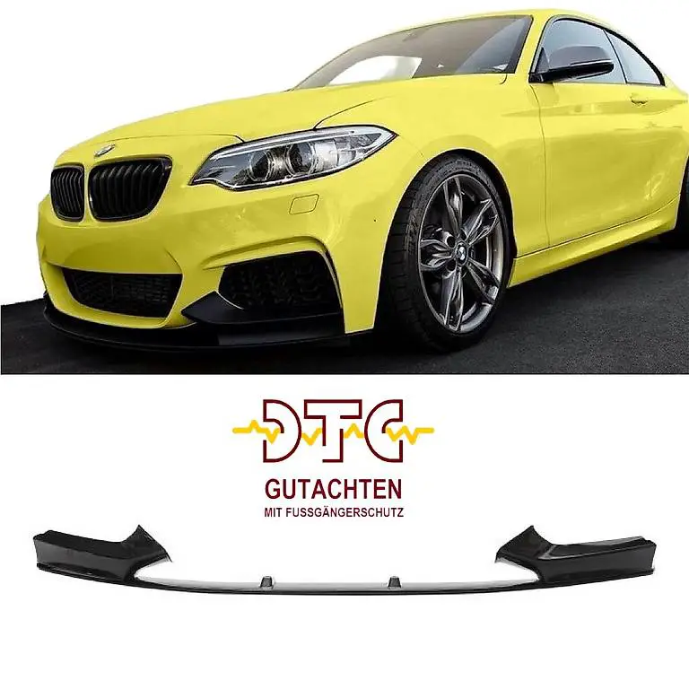 frontspoiler p-type bmw f22 f23 m-paket dtc fussgängerschutz