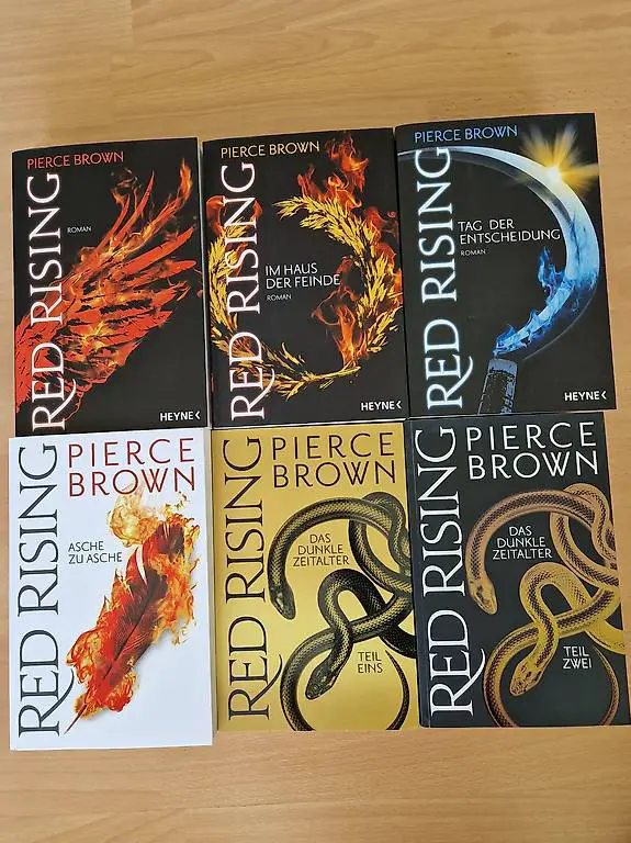 Red Rising - Pierce Brown - ganzes Set