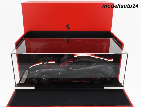 Ferrari 812 Competizione 2021 matt black / BBR 1:12