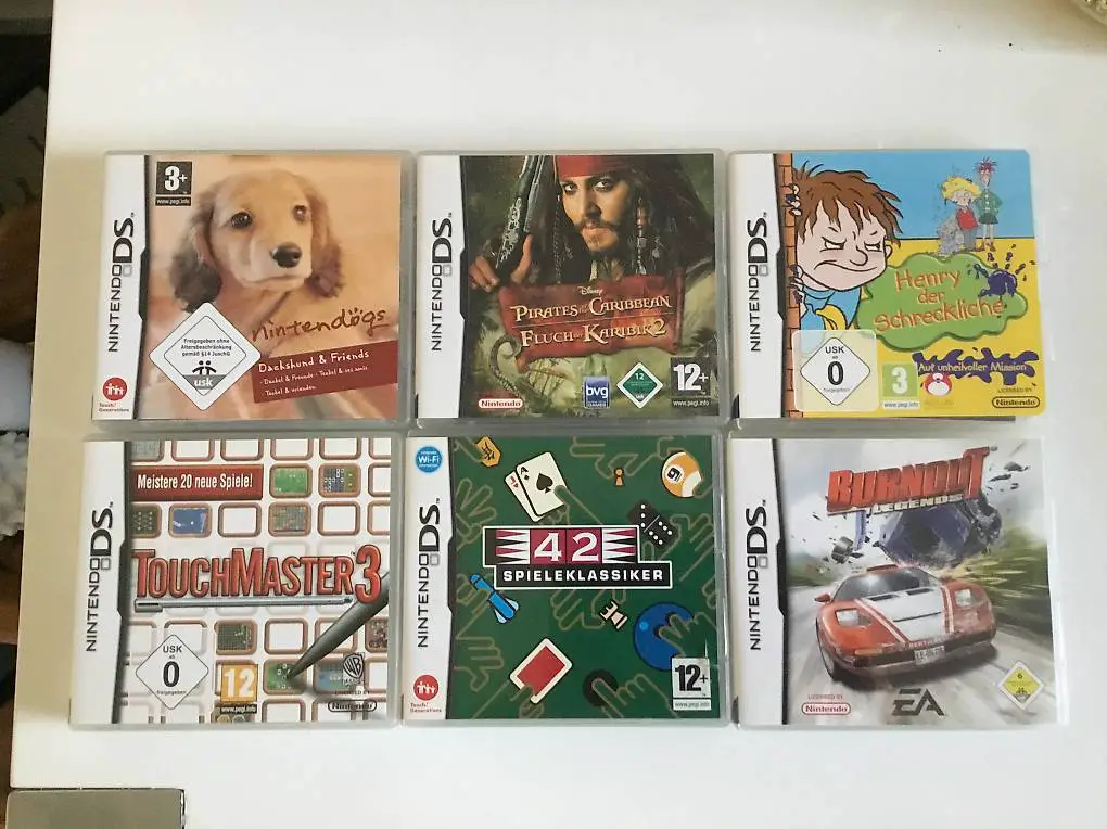 nintendo ds spiele sechs stück (inserat 2 )