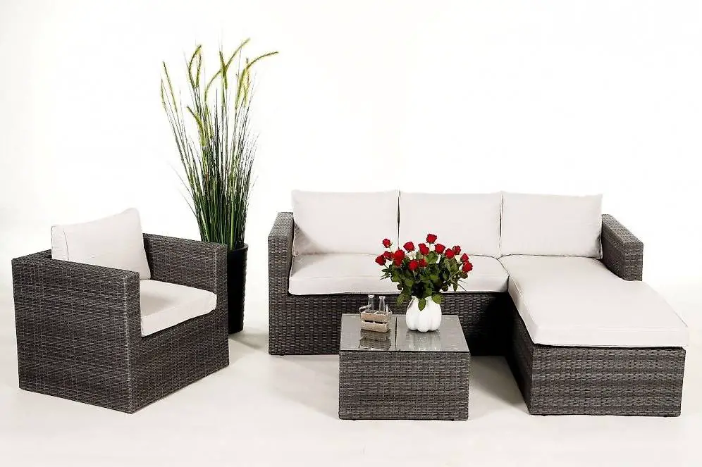 Garten-Sitzgruppe Rattan Lounge