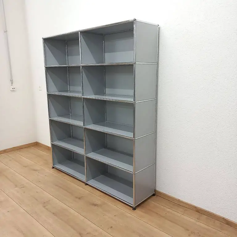 USM Haller Wandregal Mattsilber 2x5