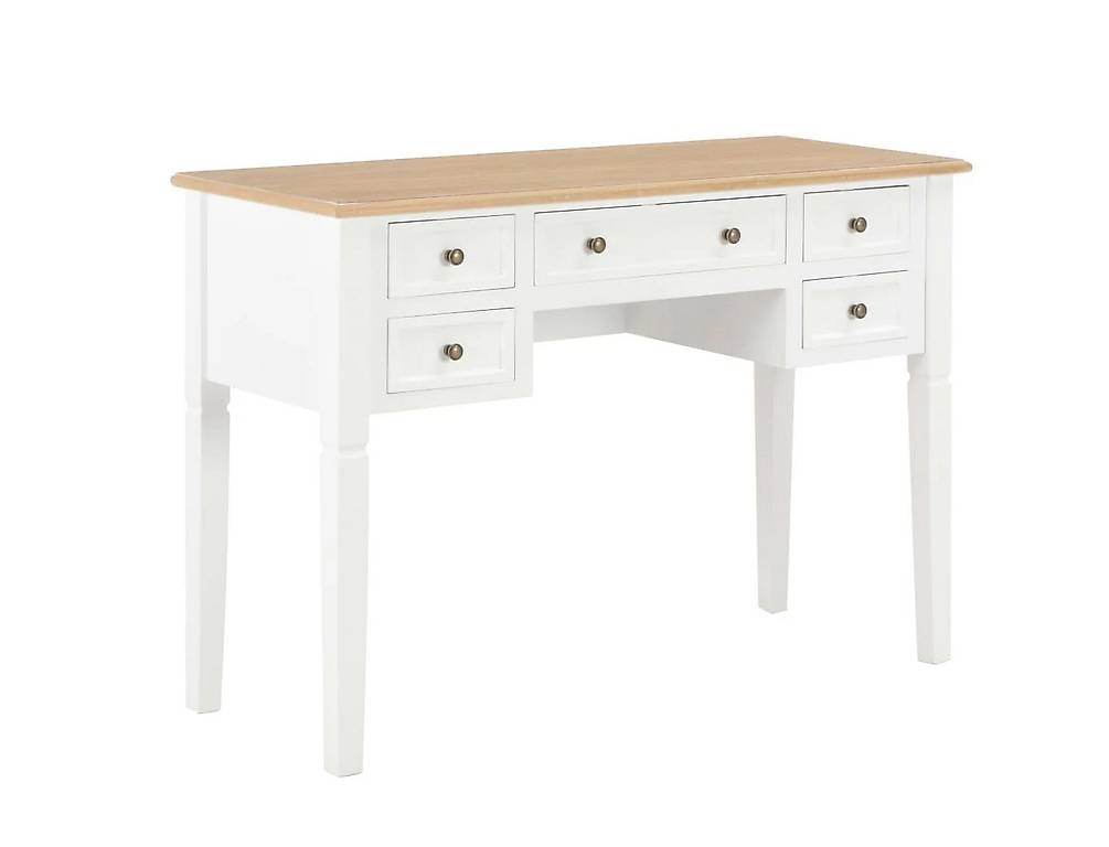 Schreibtisch Weiss 109,5 x 45 x 77,5 cm Holz