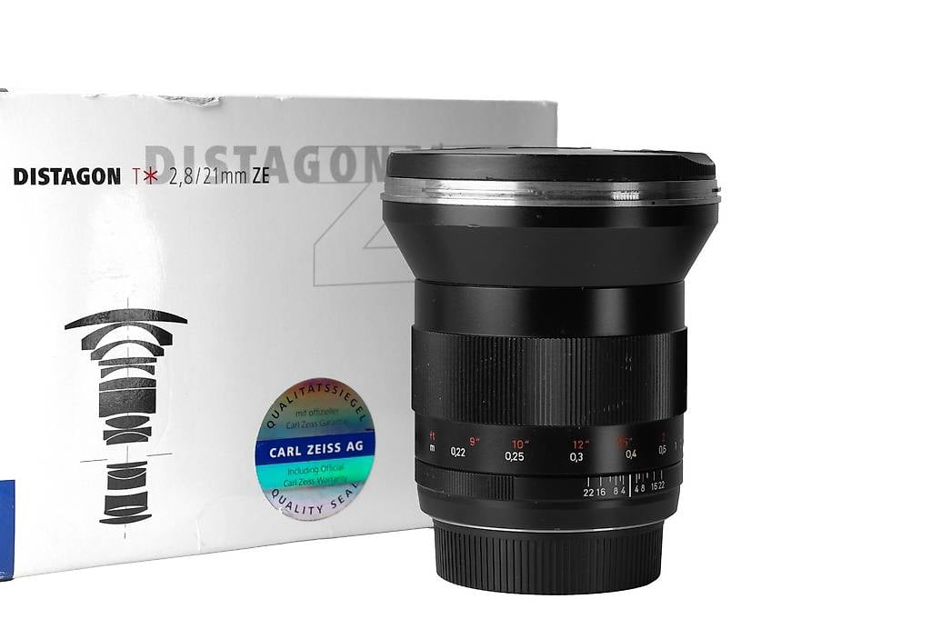 Zeiss Distagon 21mm f2.8 ZE T* Objektiv für Canon 21 mm 2.8